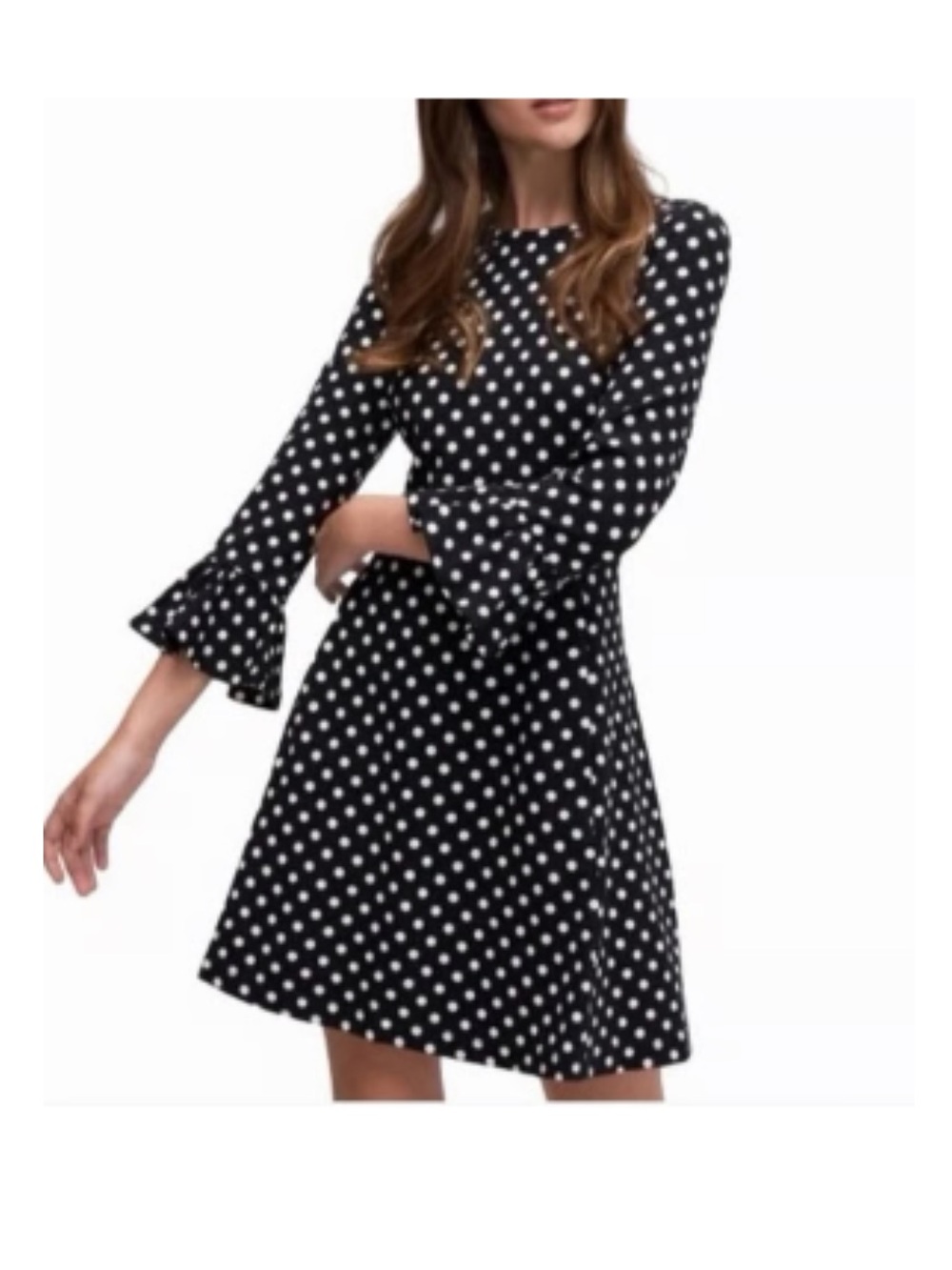 kate spade women’s Black & White Polka Dot Dress